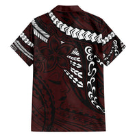 Polynesian Girl Tribal Tattoo Family Matching Tank Maxi Dress and Hawaiian Shirt Oxbood Vibe LT9 - Polynesian Pride