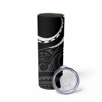 Polynesian Oxblood Line Art Tribal Tattoo Skinny Tumbler LT9 - Polynesian Pride