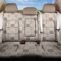Hawaiian Palaka Quilt Pattern Back Car Seat Cover Hawaii Culture Bird of Paradise Exotic Motif LT9 One Size Beige - Polynesian Pride