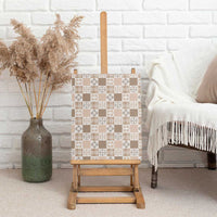 Hawaiian Palaka Quilt Pattern Canvas Wall Art Hawaii Culture Bird of Paradise Exotic Motif - Polynesian Pride
