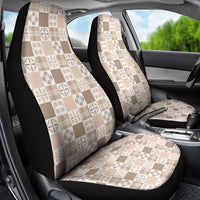 Hawaiian Palaka Quilt Pattern Car Seat Cover Hawaii Culture Bird of Paradise Exotic Motif LT9 - Polynesian Pride