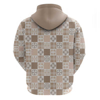 Hawaiian Palaka Quilt Pattern Hoodie Hawaii Culture Bird of Paradise Exotic Motif LT9 - Polynesian Pride
