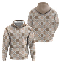 Hawaiian Palaka Quilt Pattern Hoodie Hawaii Culture Bird of Paradise Exotic Motif LT9 - Polynesian Pride