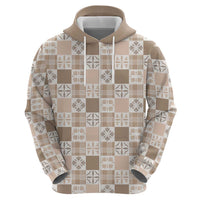 Hawaiian Palaka Quilt Pattern Hoodie Hawaii Culture Bird of Paradise Exotic Motif LT9 - Polynesian Pride