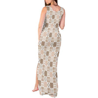 Hawaiian Palaka Quilt Pattern Tank Maxi Dress Hawaii Culture Bird of Paradise Exotic Motif LT9 - Polynesian Pride