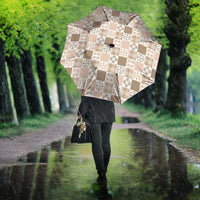 Hawaiian Palaka Quilt Pattern Umbrella Hawaii Culture Bird of Paradise Exotic Motif - Polynesian Pride