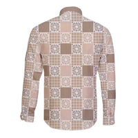 Hawaiian Palaka Quilt Pattern Long Sleeve Button Shirt Hawaii Culture Honu Turtle LT9 - Polynesian Pride