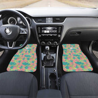 Seamless Hawaiian Quilt Pattern Car Mats Hawaii Culture Palm Leaf Tropical - Polynesian Pride