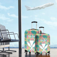 Seamless Hawaiian Quilt Pattern Luggage Cover Hawaii Culture Palm Leaf Tropical - Polynesian Pride