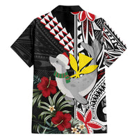 Hawaii Monk Seal Santa Family Matching Summer Maxi Dress and Hawaiian Shirt Hibiscus Kakau Pattern Mele Kalikimaka LT9 - Polynesian Pride