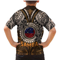 Samoa Warrior Family Matching Mermaid Dress and Hawaiian Shirt The Mighty Samoan Warrior Spirit LT9 - Polynesian Pride