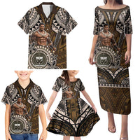 Samoa Warrior Family Matching Puletasi and Hawaiian Shirt The Mighty Samoan Warrior Spirit LT9 - Polynesian Pride