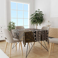 Samoa Warrior Tablecloth The Mighty Samoan Warrior Spirit
