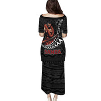 Samoan Pride Polynesian Tribal Warrior Puletasi 685 Samoa Mo Samoa