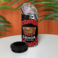 Samoan Tanoa Kava Bowl Ula Fala 4 in 1 Can Cooler Tumbler Polynesian Tribal Vibe LT9 - Polynesian Pride