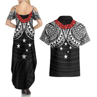 Samoan Tanoa Kava Bowl Ula Fala Couples Matching Summer Maxi Dress and Hawaiian Shirt Polynesian Tribal Vibe LT9 - Polynesian Pride