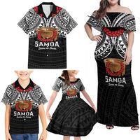 Samoan Tanoa Kava Bowl Ula Fala Family Matching Off Shoulder Maxi Dress and Hawaiian Shirt Polynesian Tribal Vibe LT9 - Polynesian Pride