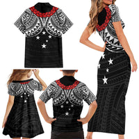Samoan Tanoa Kava Bowl Ula Fala Family Matching Short Sleeve Bodycon Dress and Hawaiian Shirt Polynesian Tribal Vibe LT9 - Polynesian Pride