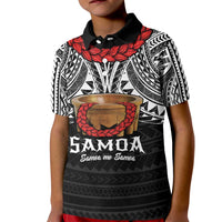 Samoan Tanoa Kava Bowl Ula Fala Kid Polo Shirt Polynesian Tribal Vibe LT9 Kid Brown - Polynesian Pride