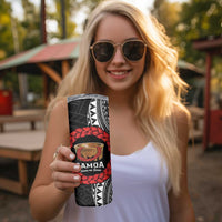 Samoan Tanoa Kava Bowl Ula Fala Skinny Tumbler Polynesian Tribal Vibe LT9 - Polynesian Pride