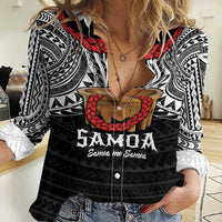 Samoan Tanoa Kava Bowl Ula Fala Women Casual Shirt Polynesian Tribal Vibe LT9 Female Brown - Polynesian Pride
