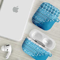 Fiji Marau na Kerisimasi AirPods Case Aqua Tagimoucia Tapa Masi Tribal LT9 - Polynesian Pride