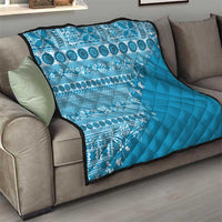 Fiji Marau na Kerisimasi Quilt Aqua Tagimoucia Tapa Masi Tribal LT9 - Polynesian Pride