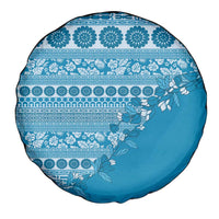 Fiji Marau na Kerisimasi Spare Tire Cover Aqua Tagimoucia Tapa Masi Tribal LT9 - Polynesian Pride