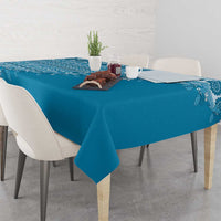 Fiji Marau na Kerisimasi Tablecloth Aqua Tagimoucia Tapa Masi Tribal - Polynesian Pride