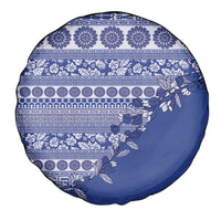 Fiji Marau na Kerisimasi Spare Tire Cover Blue Tagimoucia Tapa Masi Tribal LT9 - Polynesian Pride