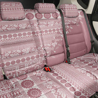 Fiji Marau na Kerisimasi Back Car Seat Cover Dusty Rose Tagimoucia Tapa Masi Tribal LT9 - Polynesian Pride