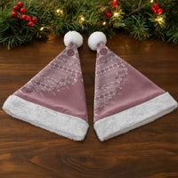 Fiji Marau na Kerisimasi Christmas Santa Hat Dusty Rose Tagimoucia Tapa Masi Tribal LT9 - Polynesian Pride