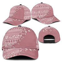 Fiji Marau na Kerisimasi Classic Cap Dusty Rose Tagimoucia Tapa Masi Tribal - Polynesian Pride
