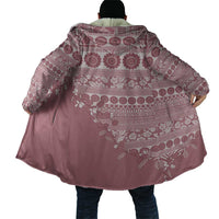 Fiji Marau na Kerisimasi Cloak Dusty Rose Tagimoucia Tapa Masi Tribal LT9 - Polynesian Pride