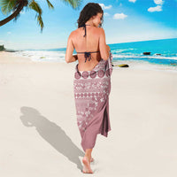 Fiji Marau na Kerisimasi Sarong Dusty Rose Tagimoucia Tapa Masi Tribal LT9 - Polynesian Pride