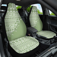 Fiji Marau na Kerisimasi Car Seat Cover Sage Green Tagimoucia Tapa Masi Tribal LT9 One Size Green - Polynesian Pride