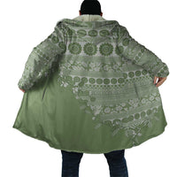 Fiji Marau na Kerisimasi Cloak Sage Green Tagimoucia Tapa Masi Tribal LT9 - Polynesian Pride
