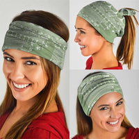 Fiji Marau na Kerisimasi Neck Gaiter Sage Green Tagimoucia Tapa Masi Tribal LT9 - Polynesian Pride