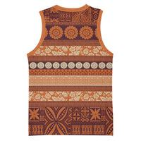 Fiji Marau na Kerisimasi Basketball Jersey Gold Tapa Masi Inspired Christmas LT9 - Polynesian Pride