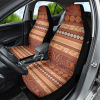 Fiji Marau na Kerisimasi Car Seat Cover Gold Tapa Masi Inspired Christmas LT9 - Polynesian Pride
