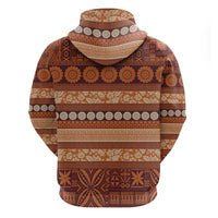 Fiji Marau na Kerisimasi Hoodie Gold Tapa Masi Inspired Christmas LT9 - Polynesian Pride