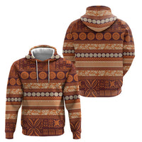 Fiji Marau na Kerisimasi Hoodie Gold Tapa Masi Inspired Christmas LT9 - Polynesian Pride