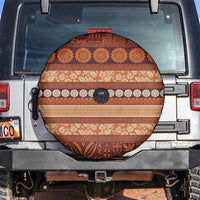 Fiji Marau na Kerisimasi Spare Tire Cover Gold Tapa Masi Inspired Christmas LT9 Gold - Polynesian Pride