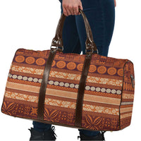 Fiji Marau na Kerisimasi Travel Bag Gold Tapa Masi Inspired Christmas LT9 - Polynesian Pride