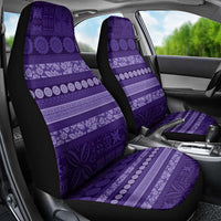 Fiji Marau na Kerisimasi Car Seat Cover Purple Tapa Masi Inspired Christmas LT9 - Polynesian Pride