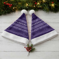 Fiji Marau na Kerisimasi Christmas Santa Hat Purple Tapa Masi Inspired Christmas LT9 - Polynesian Pride