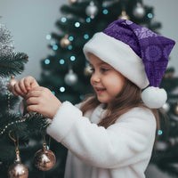 Fiji Marau na Kerisimasi Christmas Santa Hat Purple Tapa Masi Inspired Christmas LT9 - Polynesian Pride