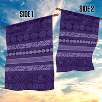 Fiji Marau na Kerisimasi Garden Flag Purple Tapa Masi Inspired Christmas LT9 - Polynesian Pride