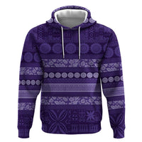Fiji Marau na Kerisimasi Hoodie Purple Tapa Masi Inspired Christmas LT9 Pullover Hoodie Purple - Polynesian Pride