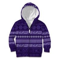 Fiji Marau na Kerisimasi Kid Hoodie Purple Tapa Masi Inspired Christmas - Polynesian Pride